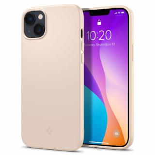 Ochranný kryt pro iPhone 14 - Spigen, Thin Fit Sand Beige