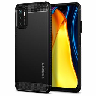 Ochranný kryt pro Xiaomi Poco M3 Pro 5G / Redmi Note 10 5G - Spigen, Rugged Armor Black