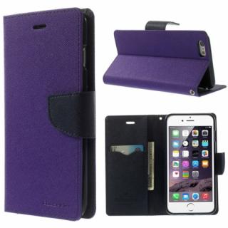 Pouzdro / kryt pro Apple iPhone 6 / 6S - Mercury, Fancy Diary Purple/Navy