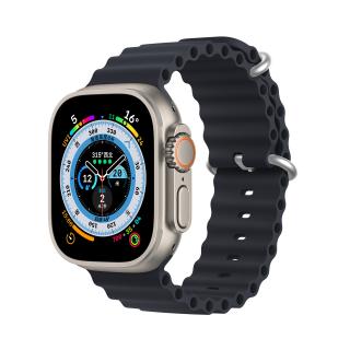 Řemínek pro Apple Watch 42mm / 44mm / 45mm / 49mm - DuxDucis, OceanWave Midnight