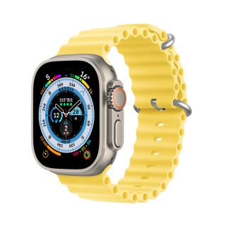 Řemínek pro Apple Watch 42mm / 44mm / 45mm / 49mm - DuxDucis, OceanWave Yellow