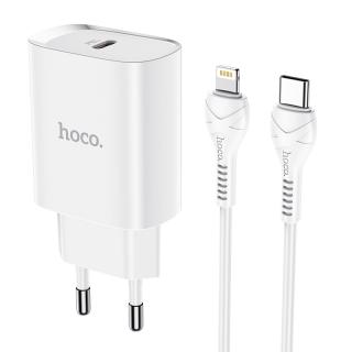 Rychlá nabíječka do sítě pro iPhone a iPad - Hoco, N14 Smart PD20W  + Lightning kabel