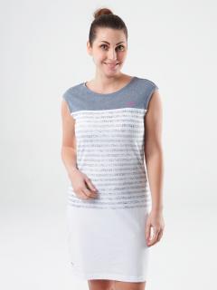 ABRISA dámské sportovní šaty bílá | modrá XL