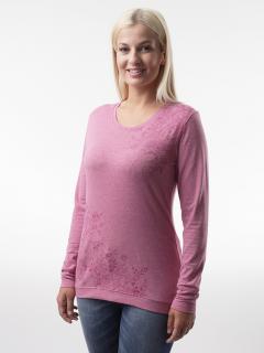 ADESTROMA dámské triko růžová žíhaná L