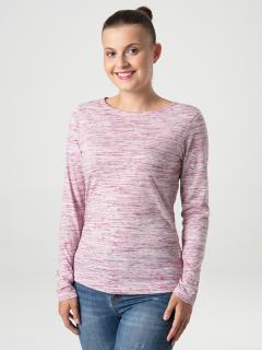 BENEDA dámské triko růžová žíhaná L