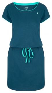BESIE dámské sportovní šaty modrá | zelená L