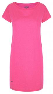 BULBY dámské sportovní šaty růžová | bílá XL