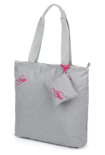 FALNIE módní taška šedá | růžová T03J