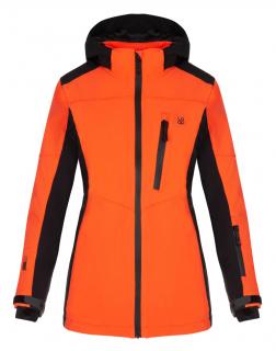FALONA dámská lyžařská bunda oranžová | černá M