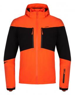 FAVOR pánská lyžařská bunda oranžová | černá L