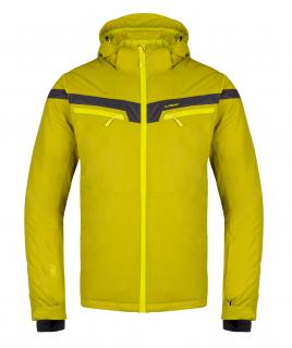 FOSEK pánská lyžařská bunda žlutá | šedá L