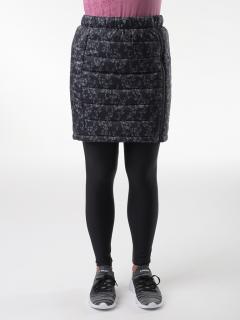 IRULIA dámská sportovní sukně černá celopotisk | šedá XL