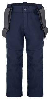 LOMEC dětské softshell kalhoty modrá 146/152