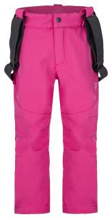 LOMEC dětské softshell kalhoty růžová 112/116