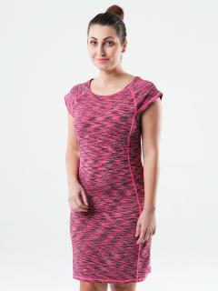 MAOMI dámské sportovní šaty růžová žíhaná L