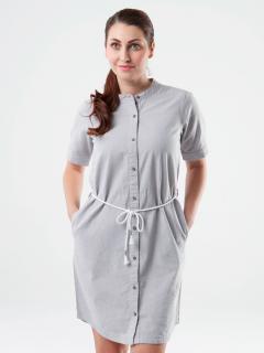 NURY dámské sportovní šaty šedá žíhaná XL