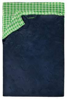 TRAX spací pytel dekový pro 2 osoby modrá | zelená L23P