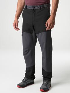 URINY pánské softshell kalhoty šedá | černá L