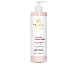 HYALURONIC CLEANSING MILK 500ML with flower extracts
