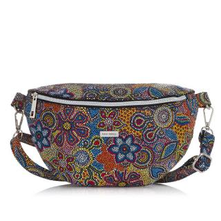 Dámská módní crossbody ledvinka PAOLO PERUZZI; červená SKL