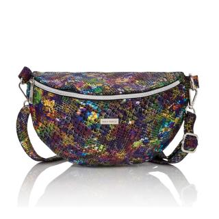 Dámská módní crossbody ledvinka PAOLO PERUZZI; fialová