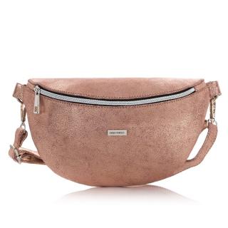 Dámská módní crossbody ledvinka PAOLO PERUZZI; růžová