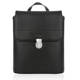 Elegantní dámský kožený batoh 3v1 PAOLO PERUZZI; černá