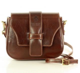 Mazzini crossbody kabelka; hnědá