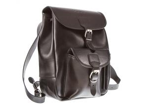 Módní batoh ve vintage stylu, ručně šitý; černá