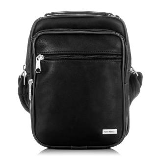 Pánská kožená crossbody PERUZZI; černá