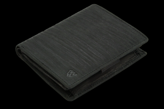 Pánská kožená peněženka ve stylu BAMBOO - česká výroba; černá