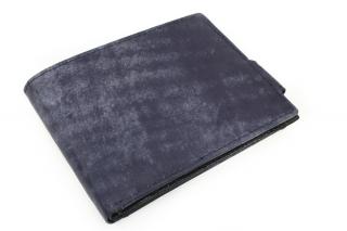 Pánská kožená peněženka ve stylu JEANS - česká výroba; modrá