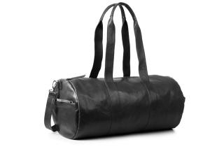 Velká kožená cestovní taška VOOC z pravé kůže; černá