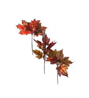 Umělá dekorace - Svazek podzimního listí  - mix 23 cm