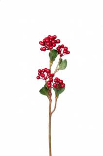Umělá květina - červené bobulky Barkvist