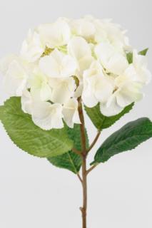Umělá květina - Hortenzie bílá 45cm