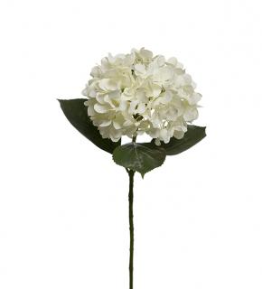 Umělá květina - Hortenzie bílá 65cm