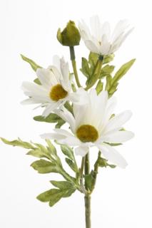 Umělá květina - Kopretina bílá 32cm