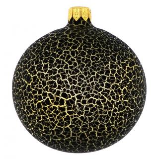 Vánoční ozdoba - Koule Cavan, černá barva ø 10cm