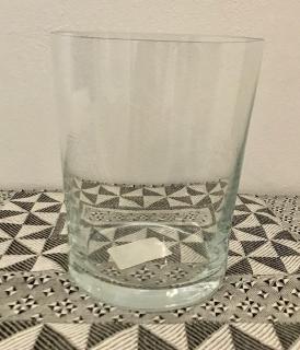 Váza skleněná čirá v 15cm