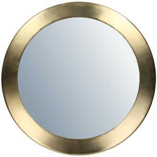 Zrcadlo kovové zlaté kulaté 43x10x43cm