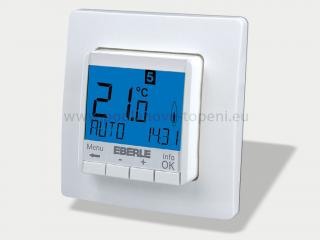 Eberle FIT 3U Programovatelný termostat, snímatelný panel pro pohodlné nastavení