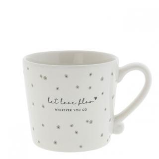 Hrnek BC  Mug White/Let love flow 250ml