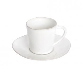 Hrnek na čaj s talířkem Costa Nova 0,19L, NOVA, bílá