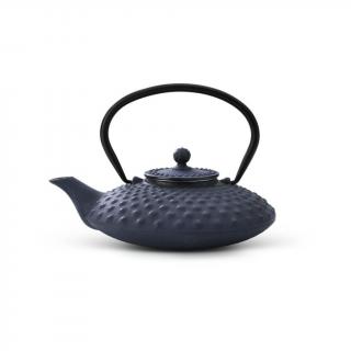 Litinová konvička na čaj Xilin 0,8L, modrá