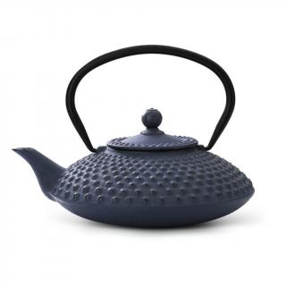 Litinová konvička na čaj Xilin 1,25L, modrá