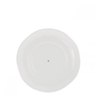 Podšálek BC Plate Cup 15cm White/Heart in Grey