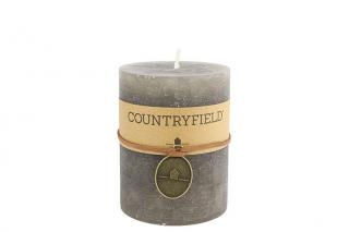 Svíčka Countryfield rustikální šedá v. 7,5cm