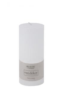 Svíčka ED RUSTIC pr.60x140 mm, bílá|white