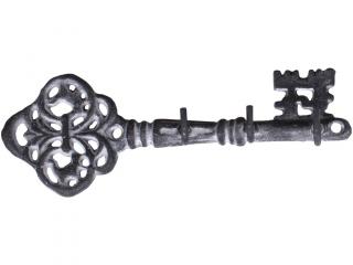 Věšáček klíč 3 háčky Antique grey